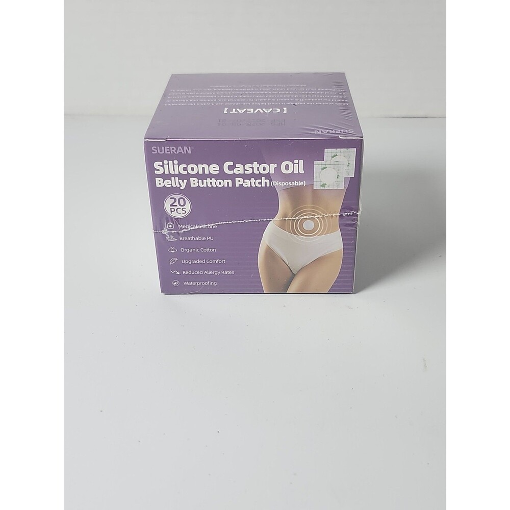 Silicone Castor Oil Belly Button Patches. Disposable Self Adhesive Sealed In Box